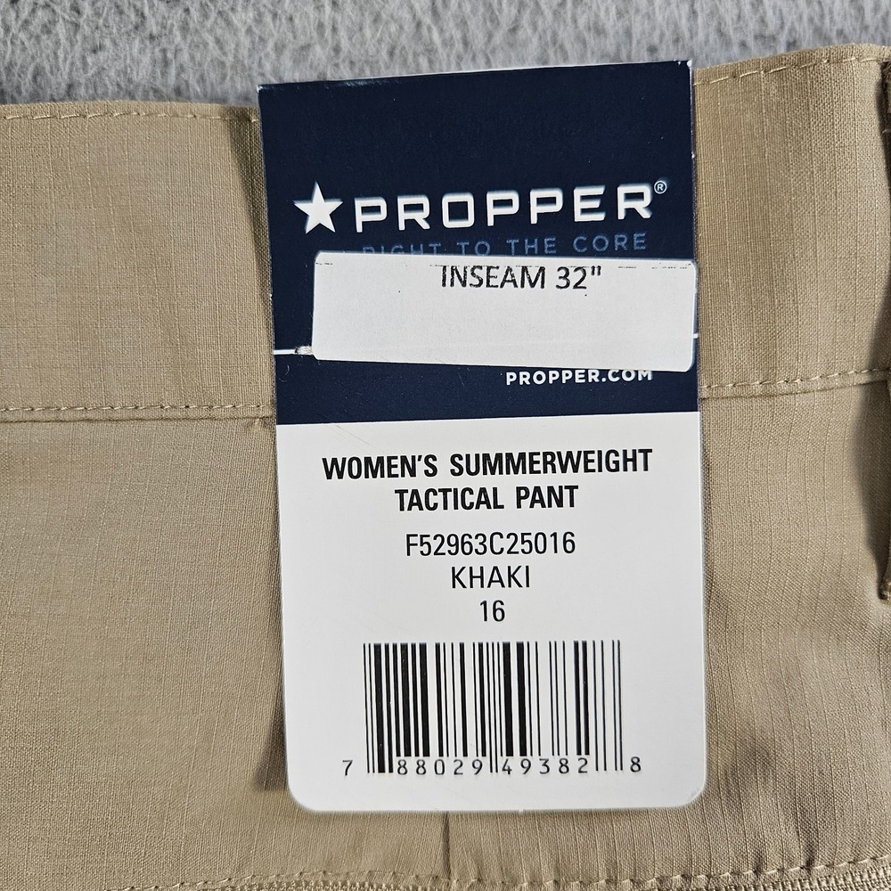 NEW Propper Lightweight Tactical Pants Women Khaki Size 16‎ Inseam 32